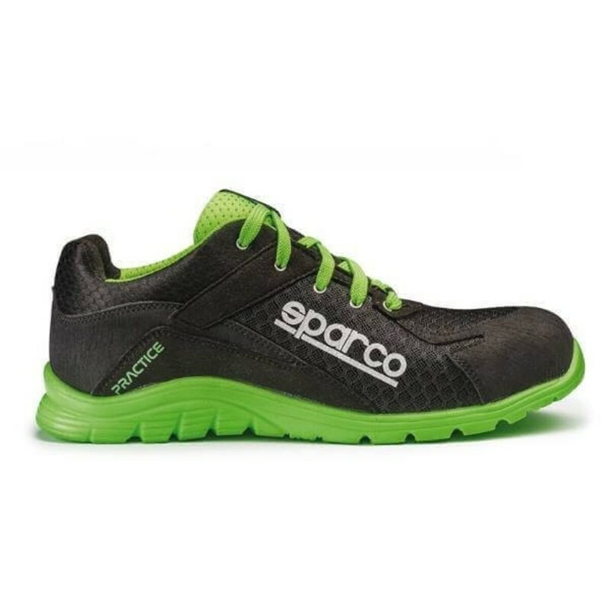 Safety shoes Sparco Practice 07517 Black/Green (Size 42) 42